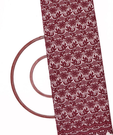 wine floral crosia fabic b145 3826